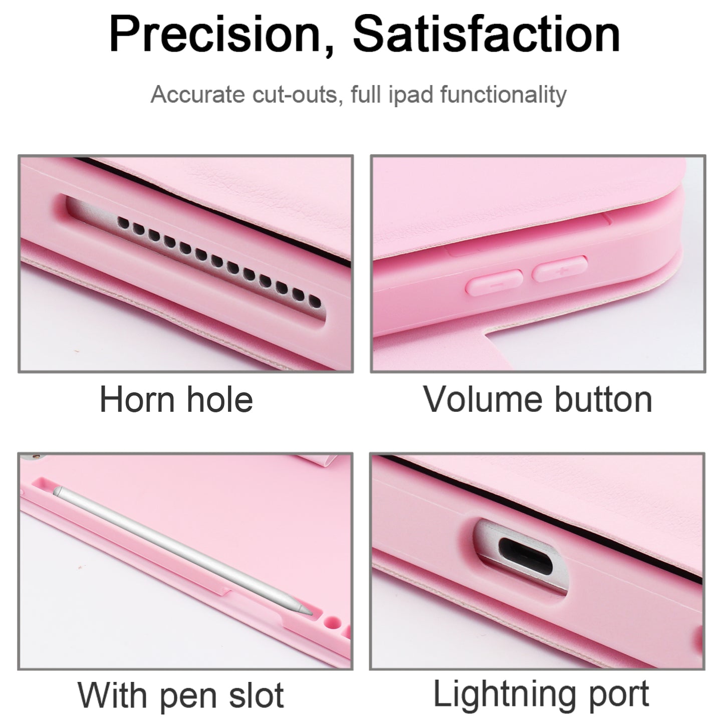 6016 Compact and Thin Wireless Bluetooth Keyboard + Delicate PU Leather Protective Cover Case for iPad Pro 11-inch (2021)/(2020)/(2018)/Air (2022)/(2020)