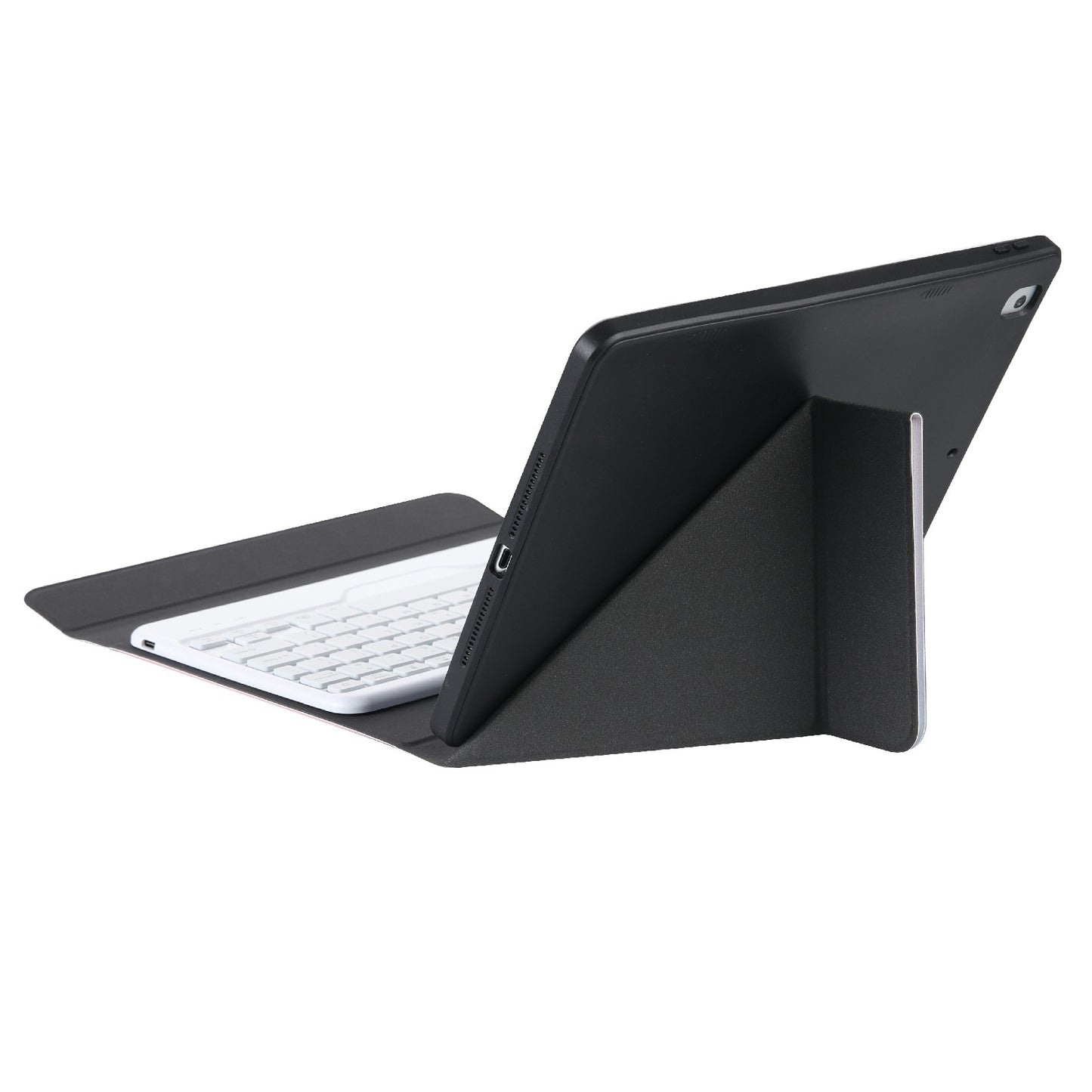 B07S Bluetooth Keyboard with Triangle Support Stand Leather Case [with Backlit] for iPad 9.7 (2017) (2018) / iPad Pro 9.7 (2016) / iPad Air 2