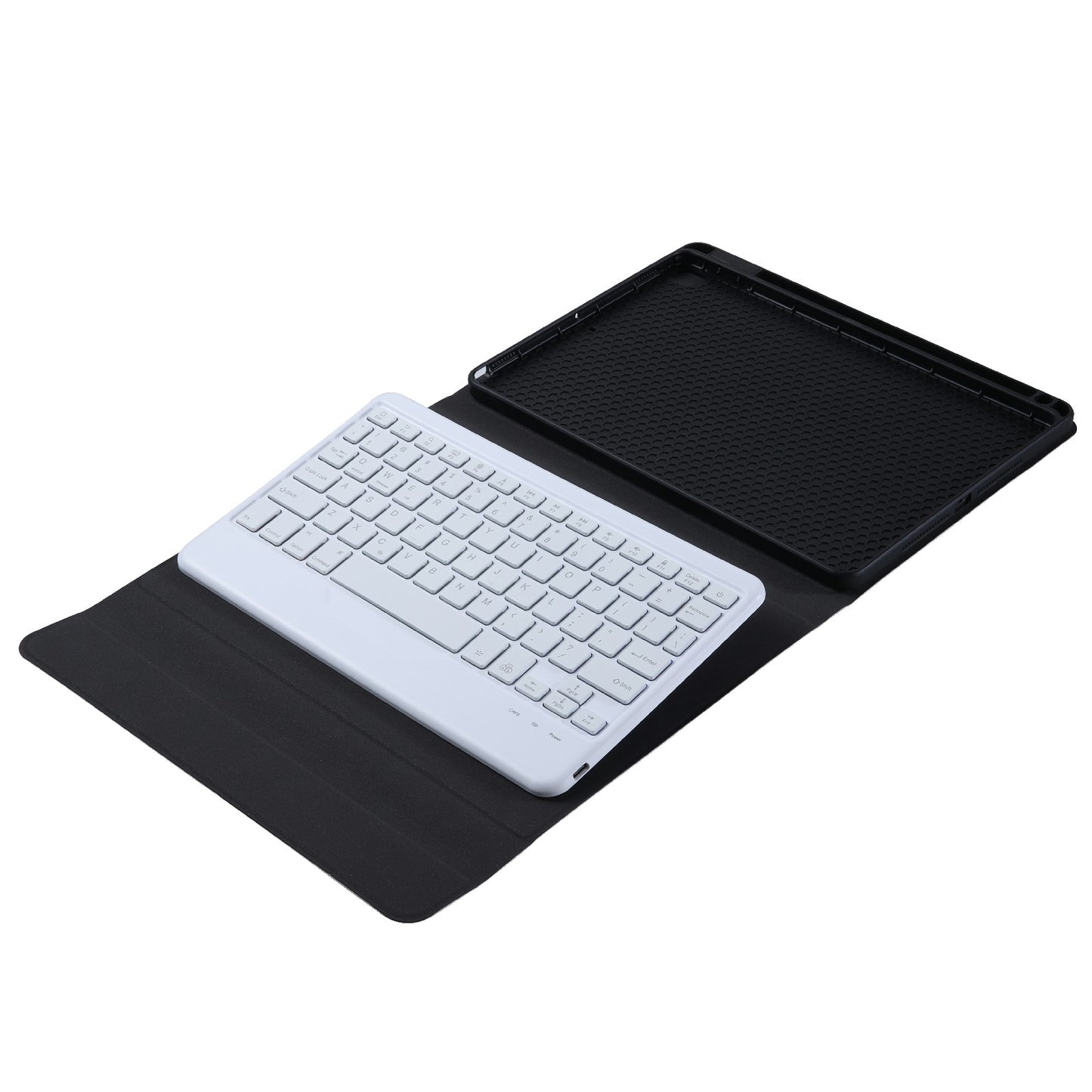 B07S Bluetooth Keyboard with Triangle Support Stand Leather Case [with Backlit] for iPad 9.7 (2017) (2018) / iPad Pro 9.7 (2016) / iPad Air 2