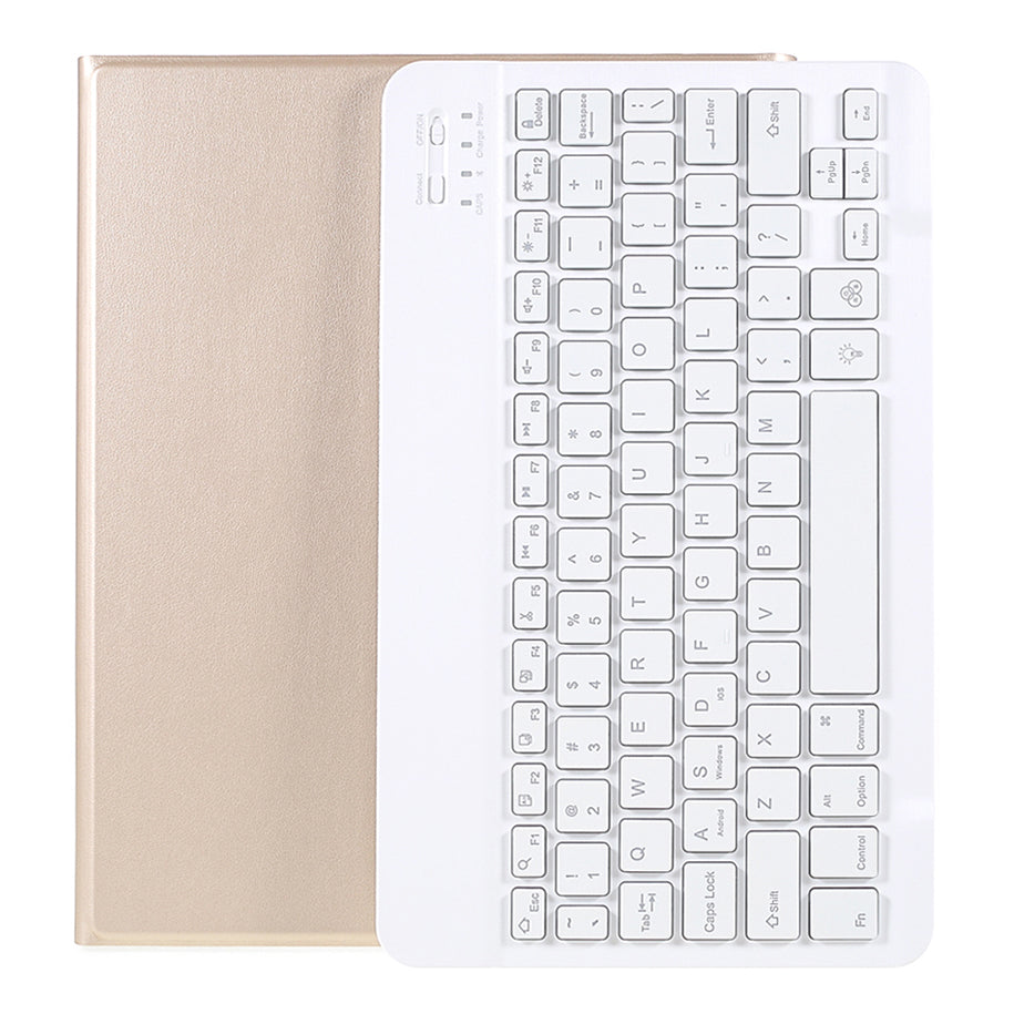 A07BS Ultra Thin Detachable Bluetooth Keyboard Leather Case with Pen Slot and Backlit for iPad Air/Air 2/Pro 9.7 (2016)/9.7 (2017)/(2018)