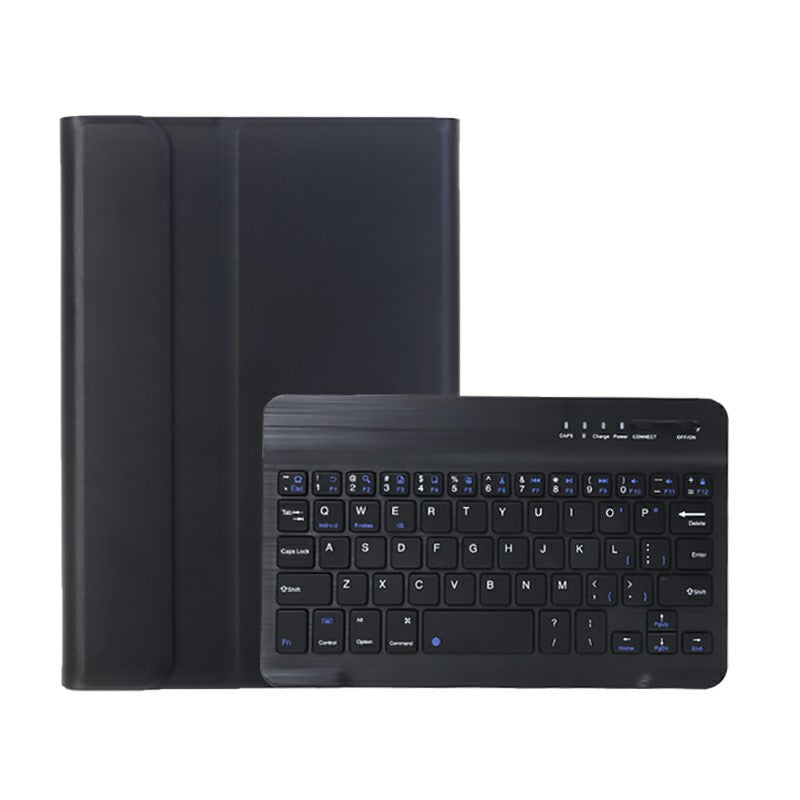 A06B Ultra-thin Leather Stand Protective Case Shell + Bluetooth Keyboard with Pen Slot for iPad mini (2021)