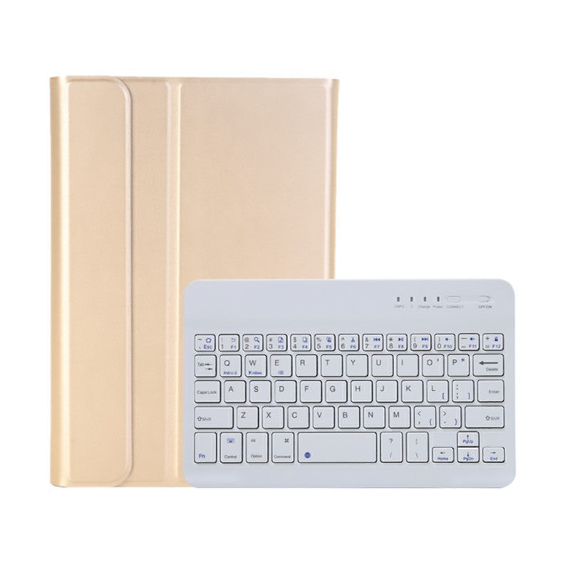 A06B Ultra-thin Leather Stand Protective Case Shell + Bluetooth Keyboard with Pen Slot for iPad mini (2021)