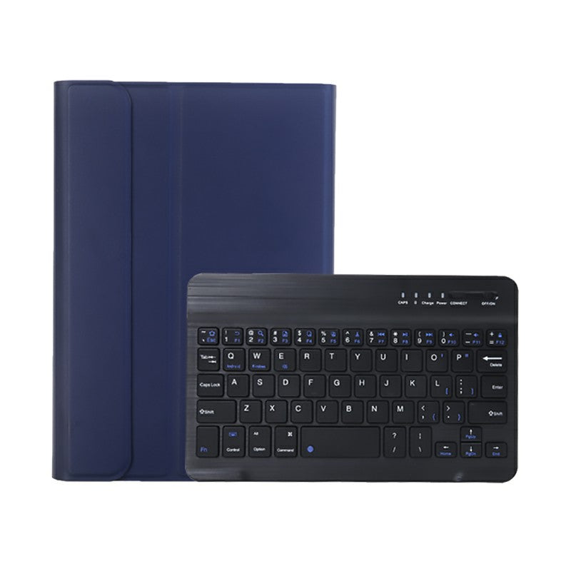 A06B Ultra-thin Leather Stand Protective Case Shell + Bluetooth Keyboard with Pen Slot for iPad mini (2021)