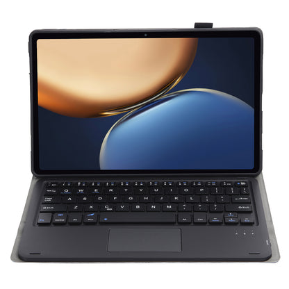 AHV7-A Leather Tablet Stand Inner TPU Protective Case + Touch Bluetooth Keyboard for Honor Pad V7 Pro 11-inch