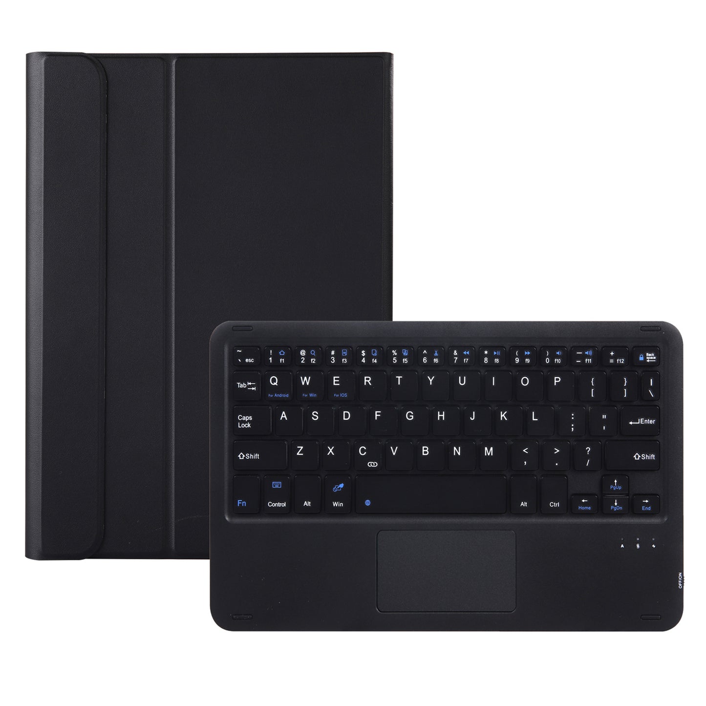 AHV7-A Leather Tablet Stand Inner TPU Protective Case + Touch Bluetooth Keyboard for Honor Pad V7 Pro 11-inch