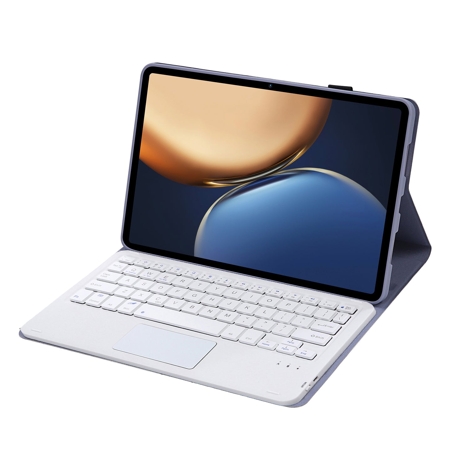 AHV7-A Leather Tablet Stand Inner TPU Protective Case + Touch Bluetooth Keyboard for Honor Pad V7 Pro 11-inch