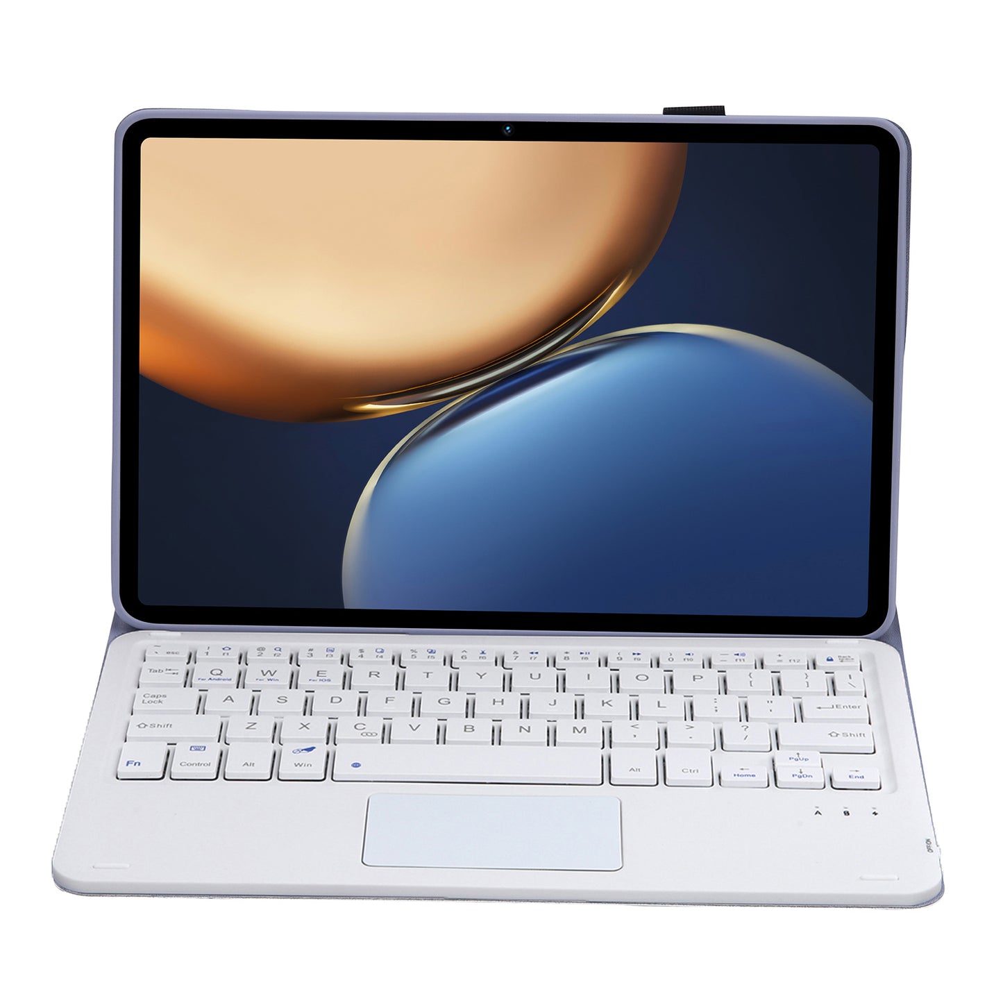 AHV7-A Leather Tablet Stand Inner TPU Protective Case + Touch Bluetooth Keyboard for Honor Pad V7 Pro 11-inch