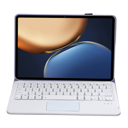AHV7-A Leather Tablet Stand Inner TPU Protective Case + Touch Bluetooth Keyboard for Honor Pad V7 Pro 11-inch