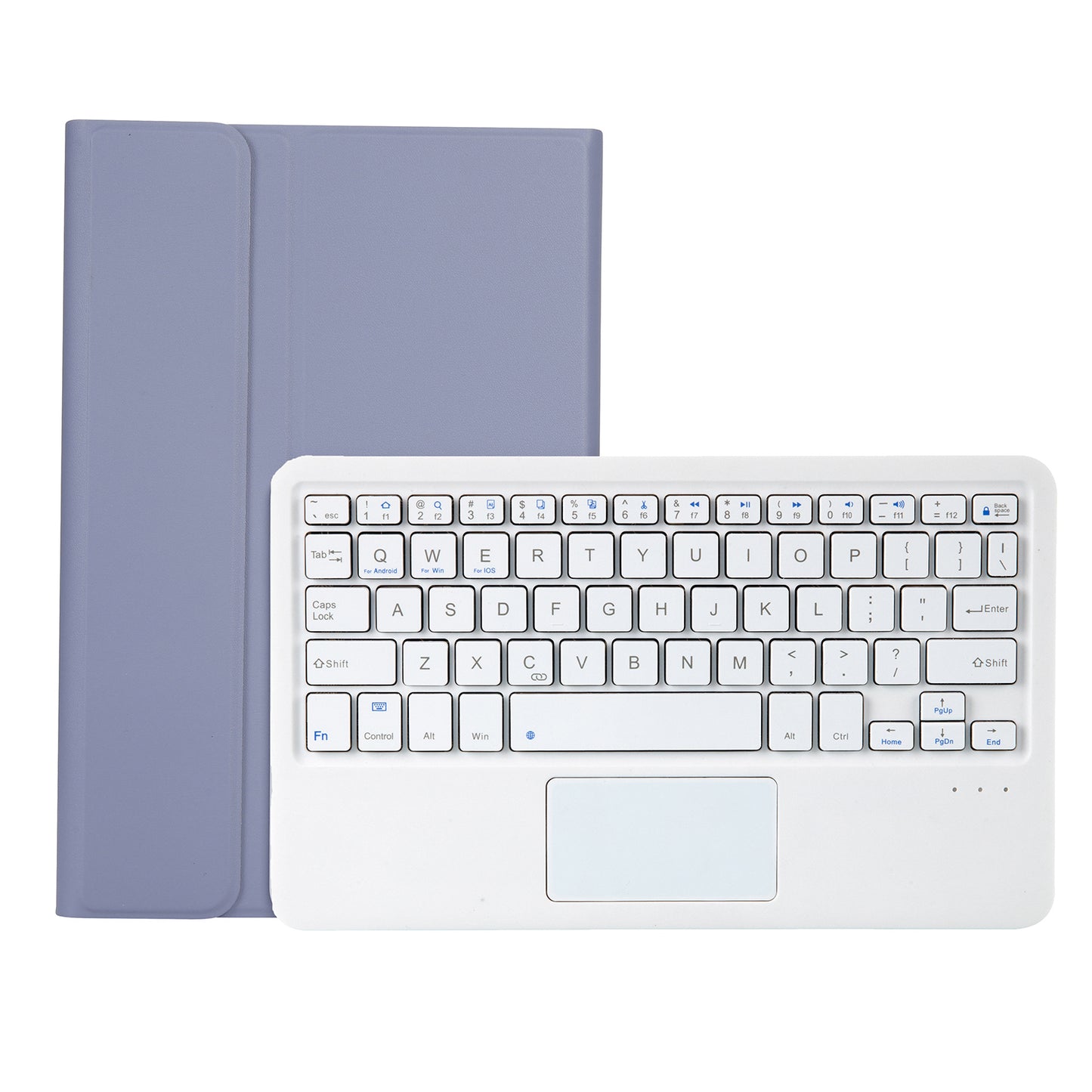 AHV7-A Leather Tablet Stand Inner TPU Protective Case + Touch Bluetooth Keyboard for Honor Pad V7 Pro 11-inch