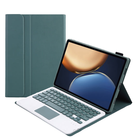 AHV7-A Leather Tablet Stand Inner TPU Protective Case + Touch Bluetooth Keyboard for Honor Pad V7 Pro 11-inch