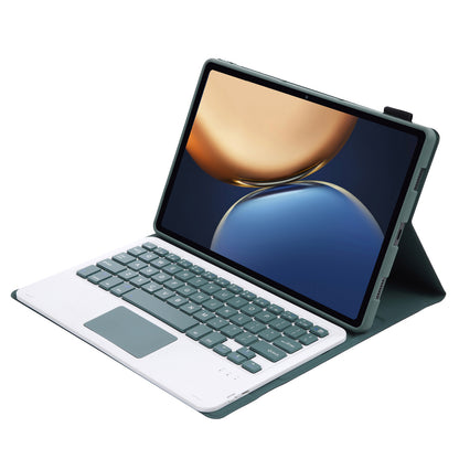 AHV7-A Leather Tablet Stand Inner TPU Protective Case + Touch Bluetooth Keyboard for Honor Pad V7 Pro 11-inch