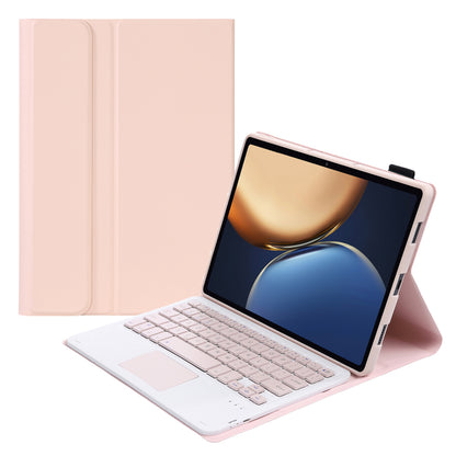 AHV7-A Leather Tablet Stand Inner TPU Protective Case + Touch Bluetooth Keyboard for Honor Pad V7 Pro 11-inch