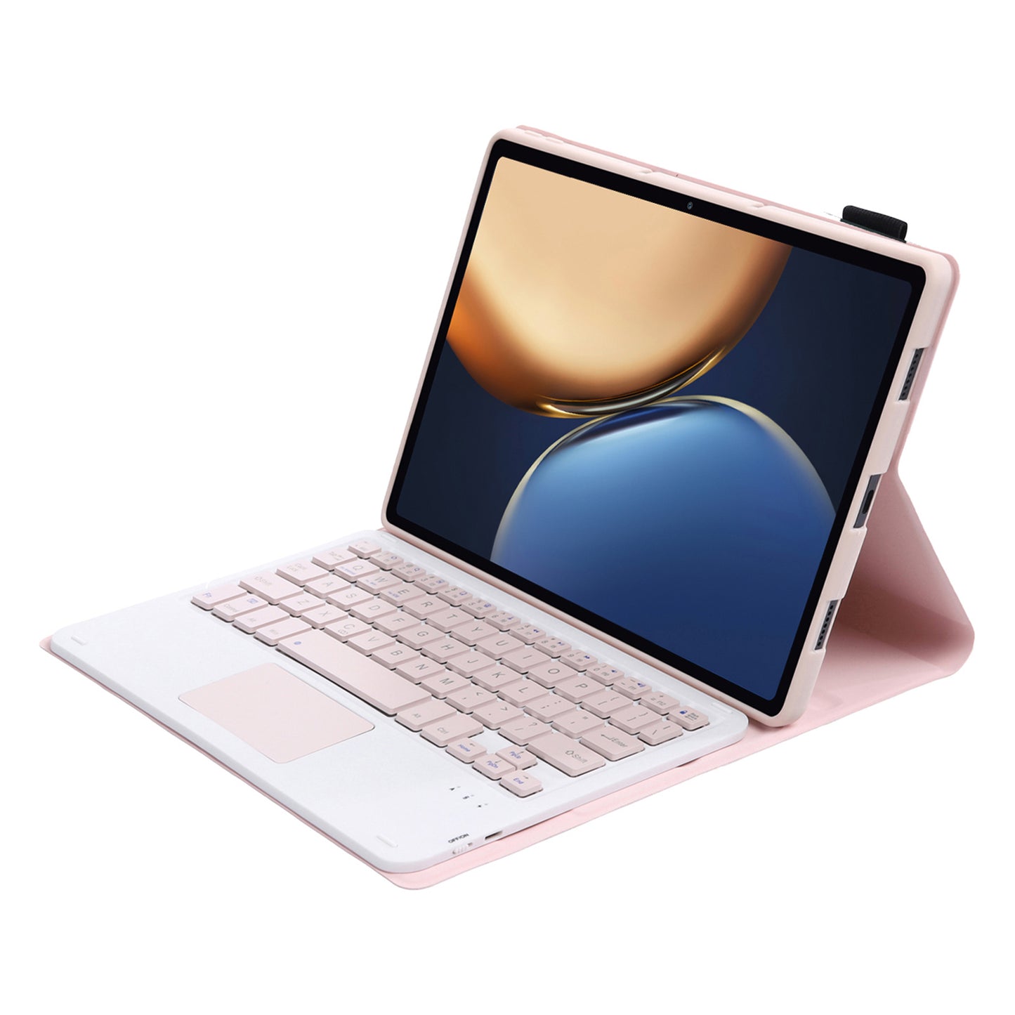 AHV7-A Leather Tablet Stand Inner TPU Protective Case + Touch Bluetooth Keyboard for Honor Pad V7 Pro 11-inch
