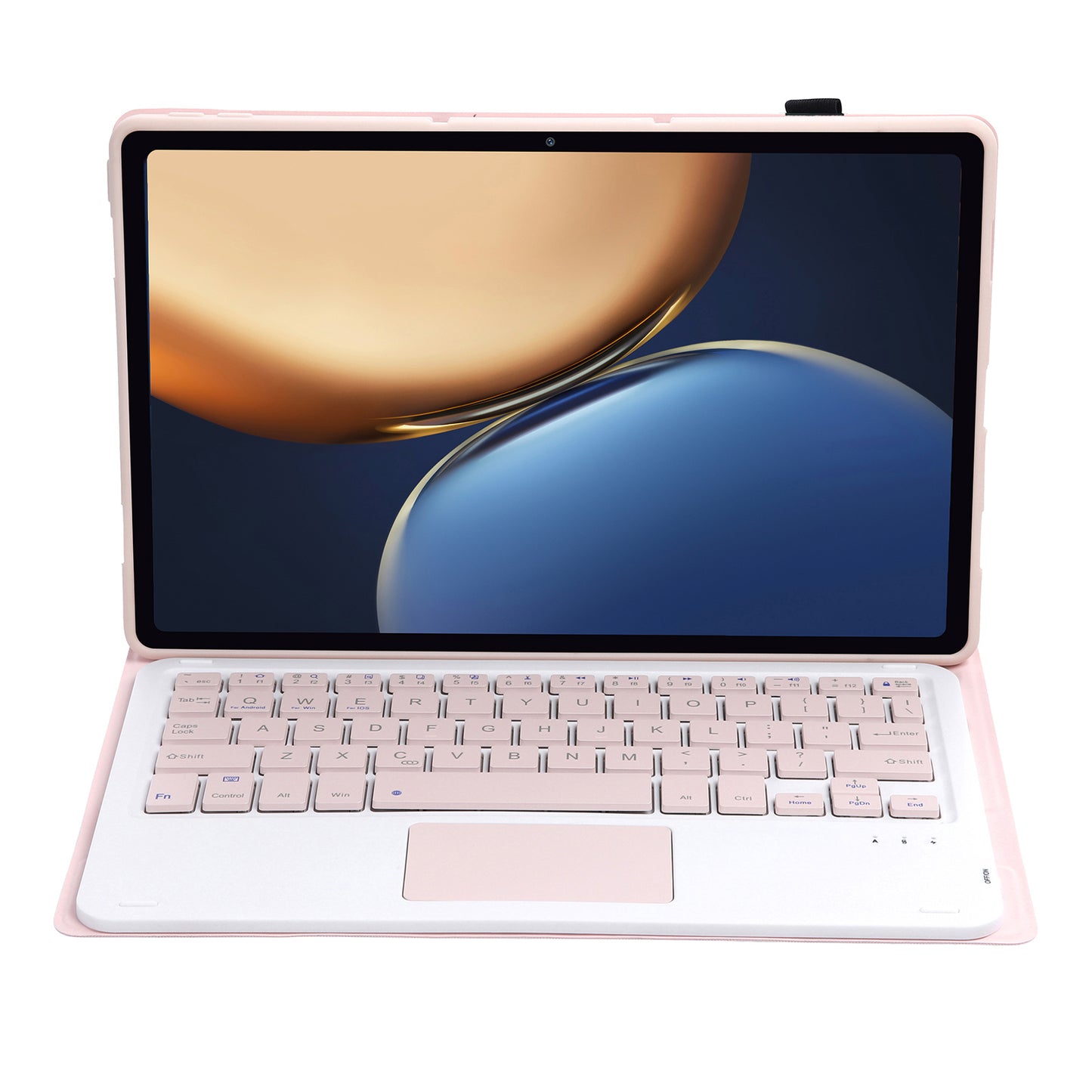 AHV7-A Leather Tablet Stand Inner TPU Protective Case + Touch Bluetooth Keyboard for Honor Pad V7 Pro 11-inch