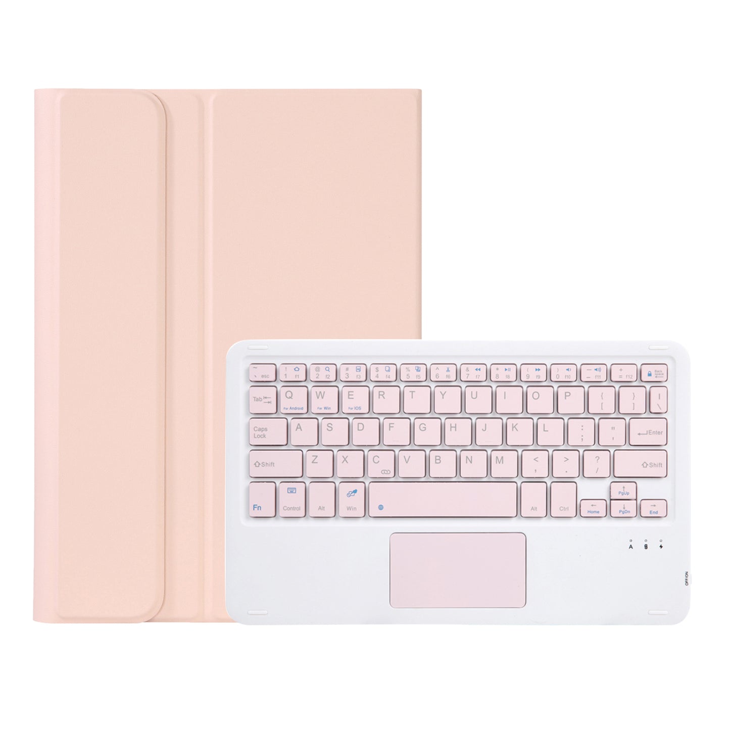 AHV7-A Leather Tablet Stand Inner TPU Protective Case + Touch Bluetooth Keyboard for Honor Pad V7 Pro 11-inch