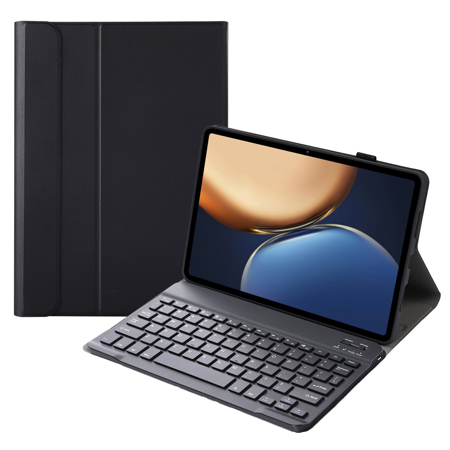 AHV7 Ultra-thin Leather Cover Inner TPU Tablet Protective Case + Wireless Bluetooth Keyboard for Honor Pad V7 Pro 11-inch