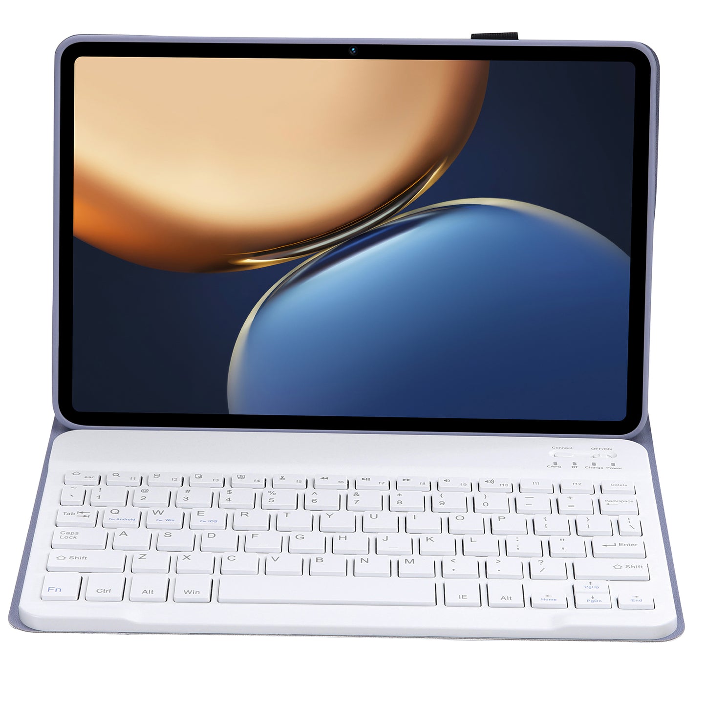 AHV7 Ultra-thin Leather Cover Inner TPU Tablet Protective Case + Wireless Bluetooth Keyboard for Honor Pad V7 Pro 11-inch