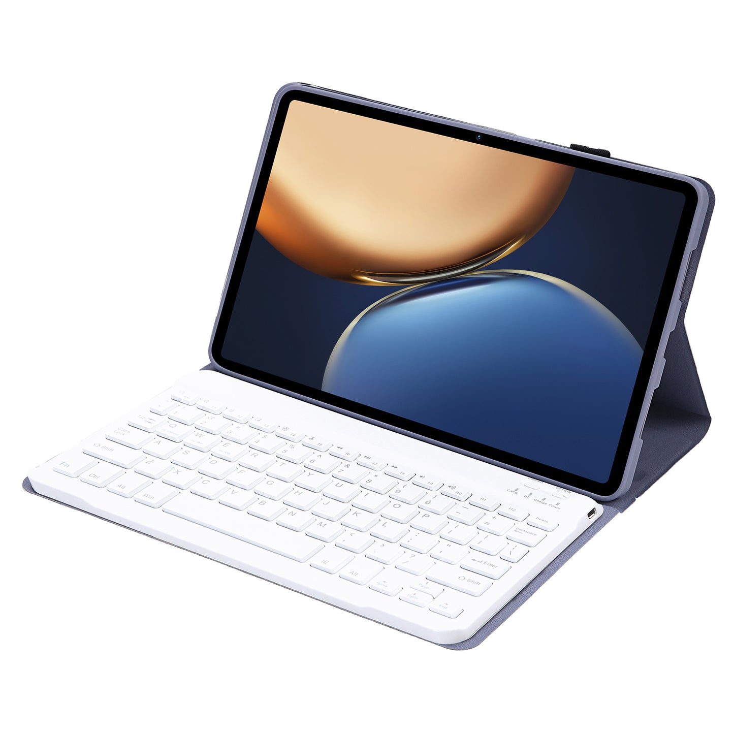AHV7 Ultra-thin Leather Cover Inner TPU Tablet Protective Case + Wireless Bluetooth Keyboard for Honor Pad V7 Pro 11-inch