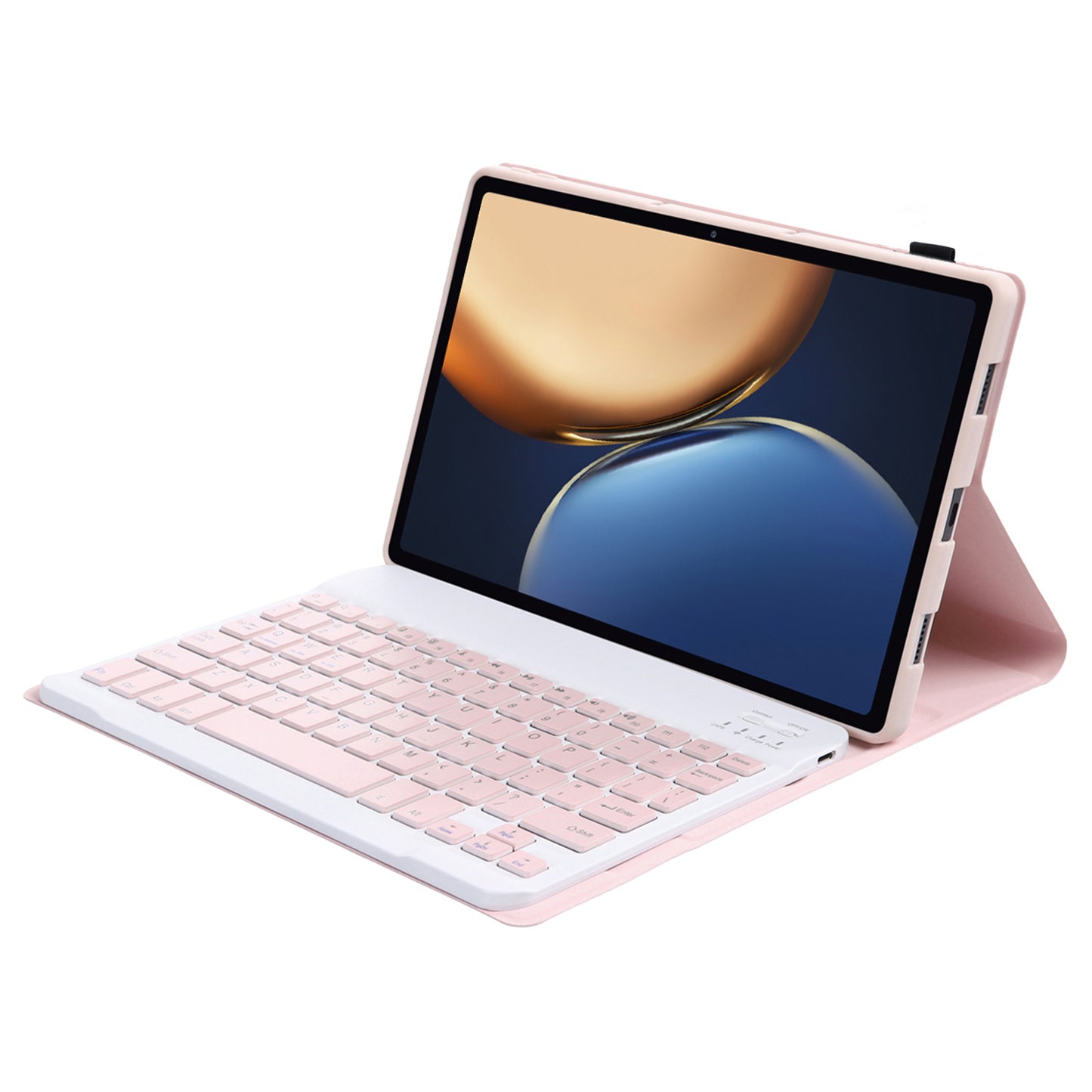 AHV7 Ultra-thin Leather Cover Inner TPU Tablet Protective Case + Wireless Bluetooth Keyboard for Honor Pad V7 Pro 11-inch