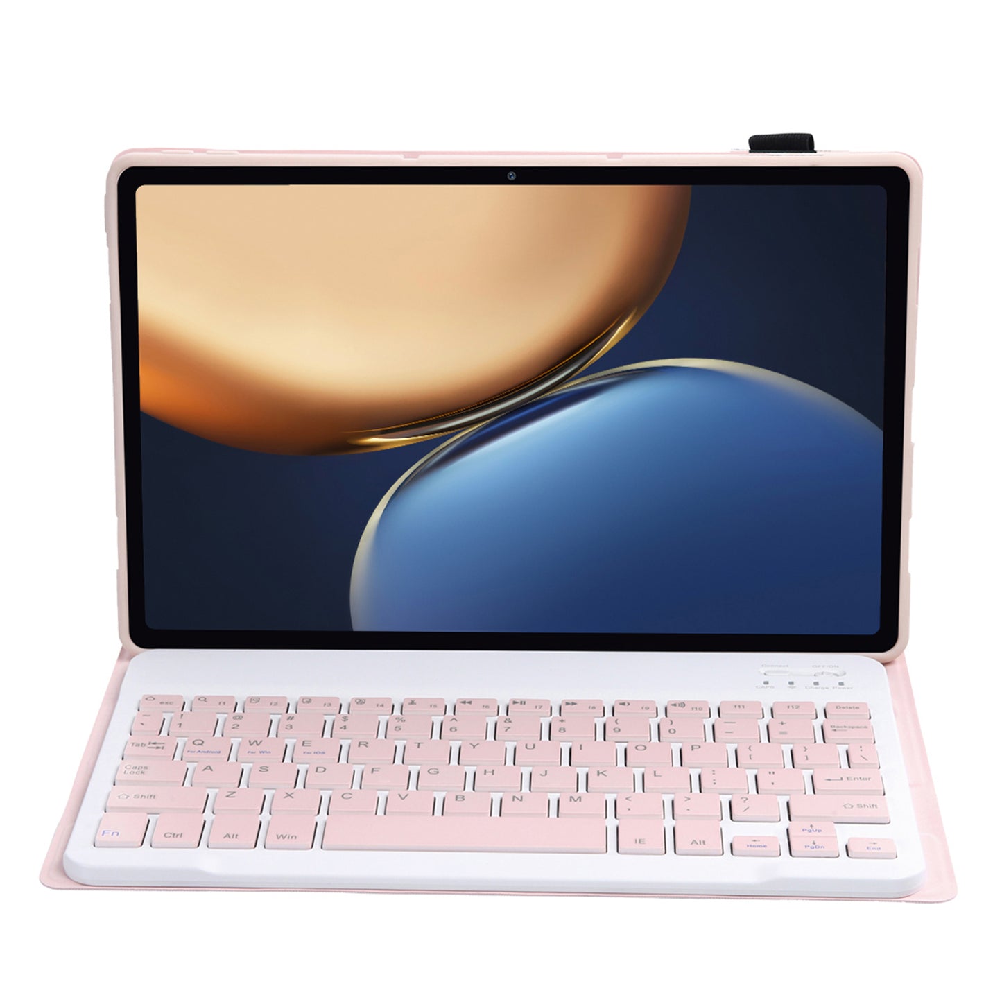 AHV7 Ultra-thin Leather Cover Inner TPU Tablet Protective Case + Wireless Bluetooth Keyboard for Honor Pad V7 Pro 11-inch