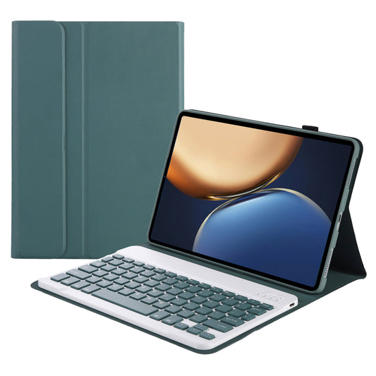 AHV7 Ultra-thin Leather Cover Inner TPU Tablet Protective Case + Wireless Bluetooth Keyboard for Honor Pad V7 Pro 11-inch