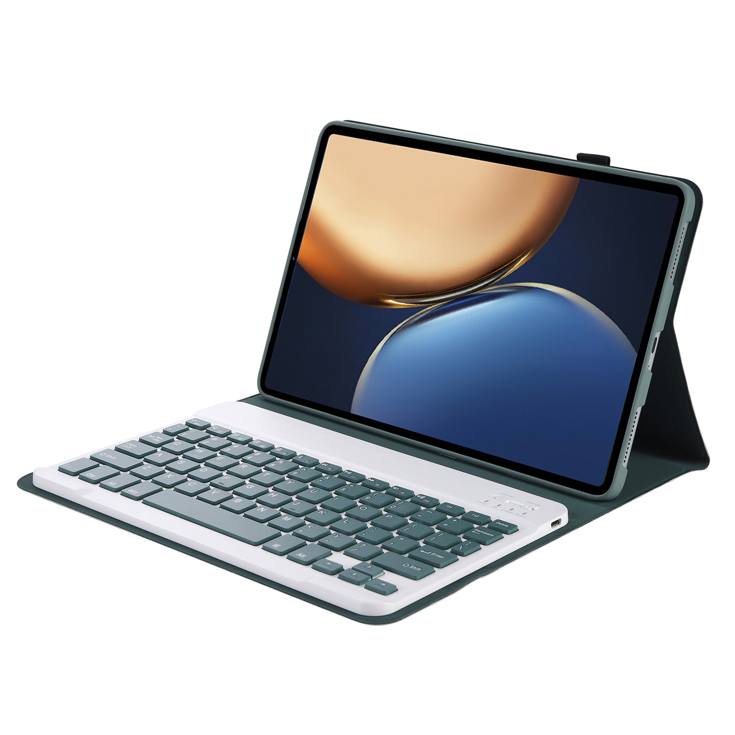AHV7 Ultra-thin Leather Cover Inner TPU Tablet Protective Case + Wireless Bluetooth Keyboard for Honor Pad V7 Pro 11-inch