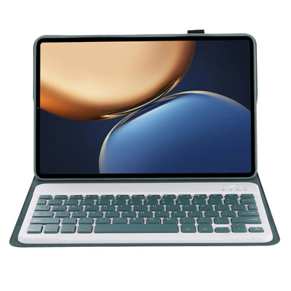 AHV7 Ultra-thin Leather Cover Inner TPU Tablet Protective Case + Wireless Bluetooth Keyboard for Honor Pad V7 Pro 11-inch