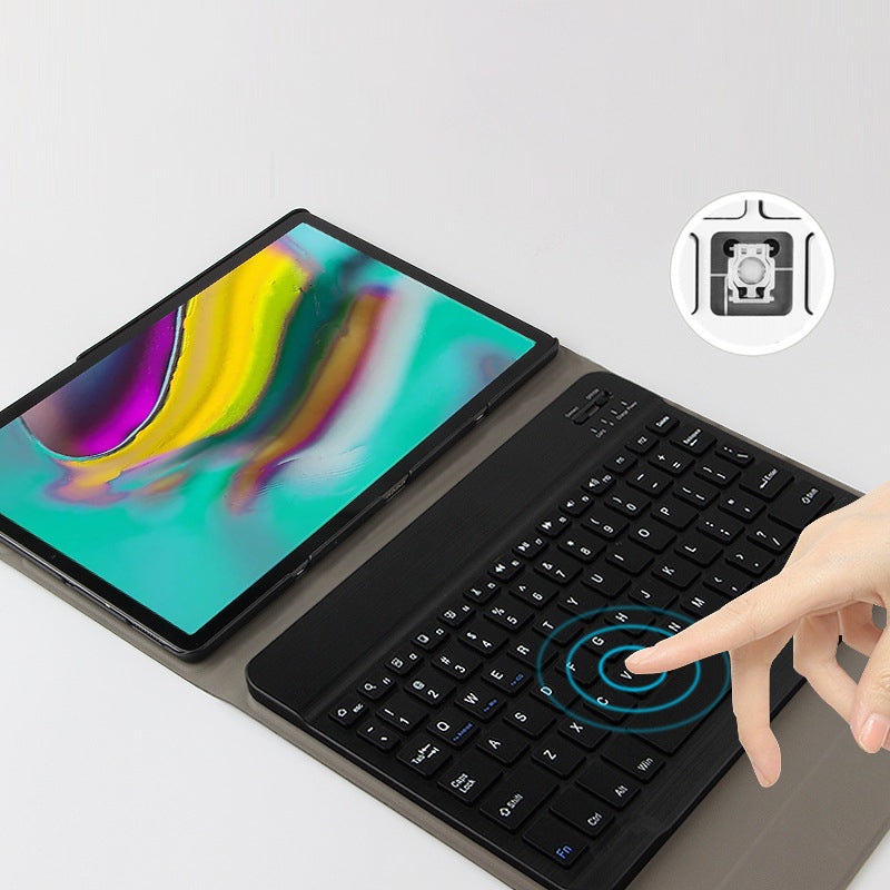 Leather Tablet Stand Case with Wireless Bluetooth Keyboard for Samsung Galaxy Tab A 10.1 (2019) T510