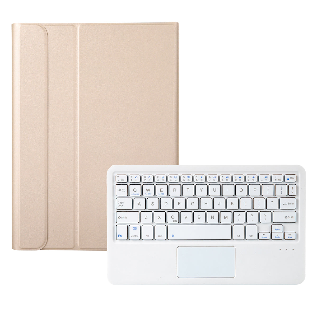 A08-A Bluetooth 3.0 Wireless Keyboard Leather Case 200mAh with Touch Mouse for Samsung Galaxy Tab A 8.0 2021 (SM-X205/X200)