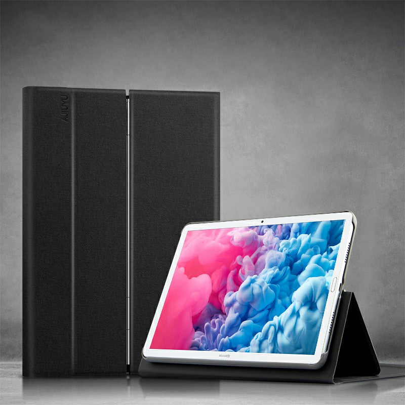 JIUYU Touchpad Bluetooth Keyboard PU Leather Case Cover with Hinge Stand for Huawei MatePad 10.8 (2020)