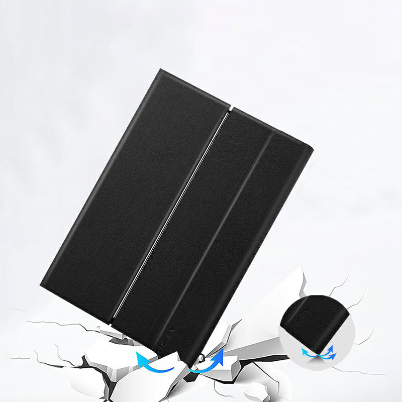 JIUYU Touchpad Bluetooth Keyboard PU Leather Case Cover with Hinge Stand for Huawei MatePad 10.8 (2020)