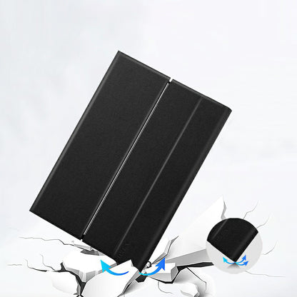 JIUYU Touchpad Bluetooth Keyboard PU Leather Case Cover with Hinge Stand for Huawei MatePad 10.8 (2020)