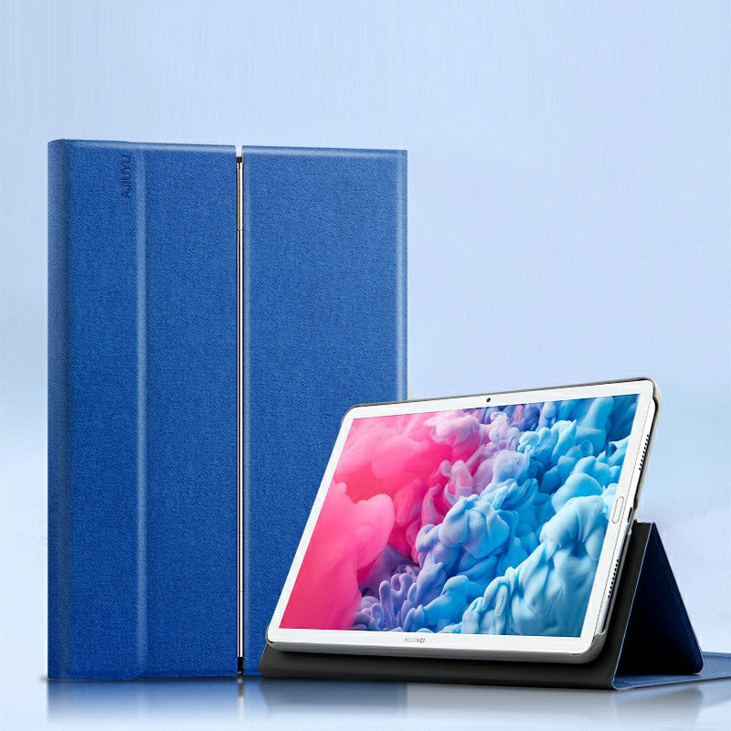 JIUYU Touchpad Bluetooth Keyboard PU Leather Case Cover with Hinge Stand for Huawei MatePad 10.8 (2020)