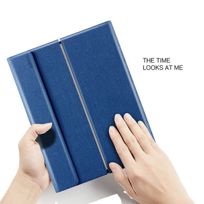 JIUYU Touchpad Bluetooth Keyboard PU Leather Case Cover with Hinge Stand for Huawei MatePad 10.8 (2020)