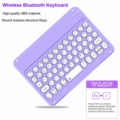 Dust-proof TPU Tablet Stand Case Shock Resistant Protective Cover with Magnetic Detachable Bluetooth Keyboard for iPad mini (2021)