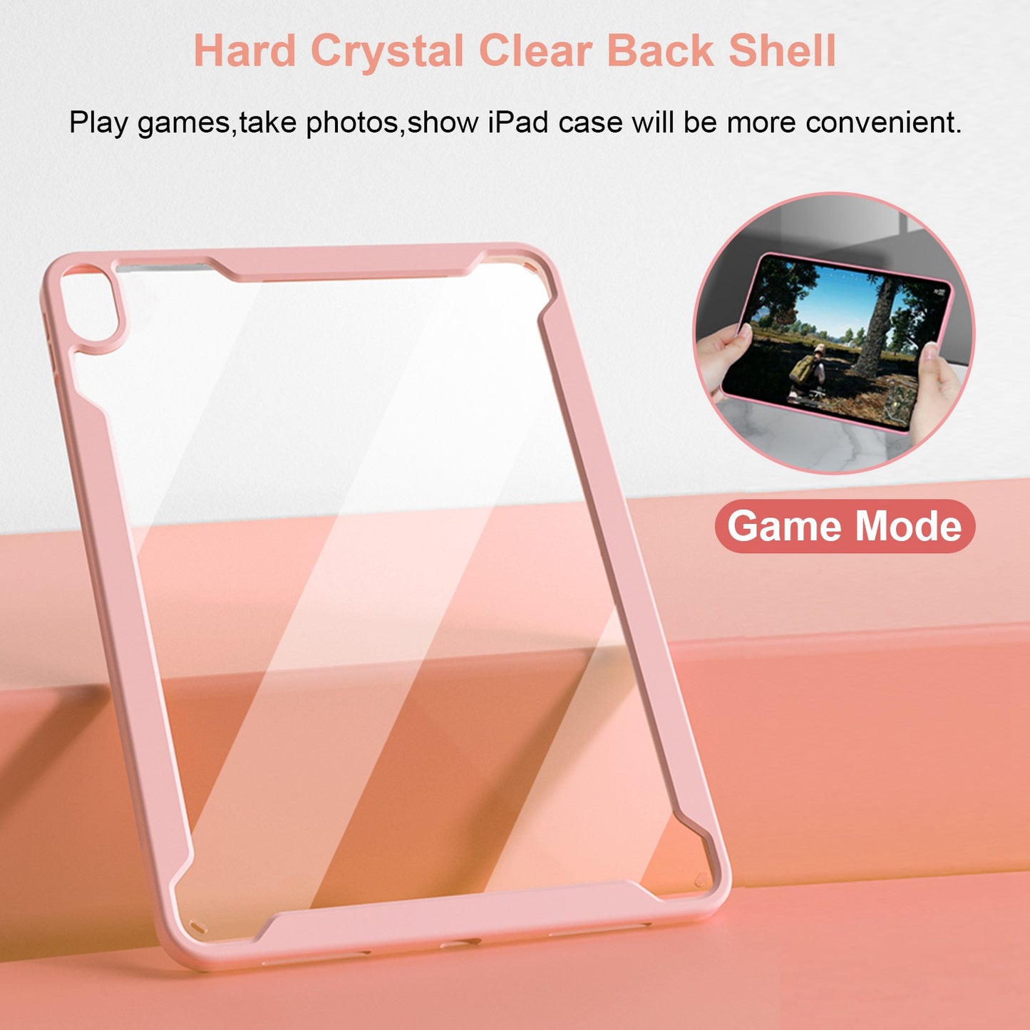 Detachable TPU Tablet Stand Case Shock Resistant Magnetic Detachable Bluetooth Keyboard Protective Cover with Backlit for iPad mini (2021)