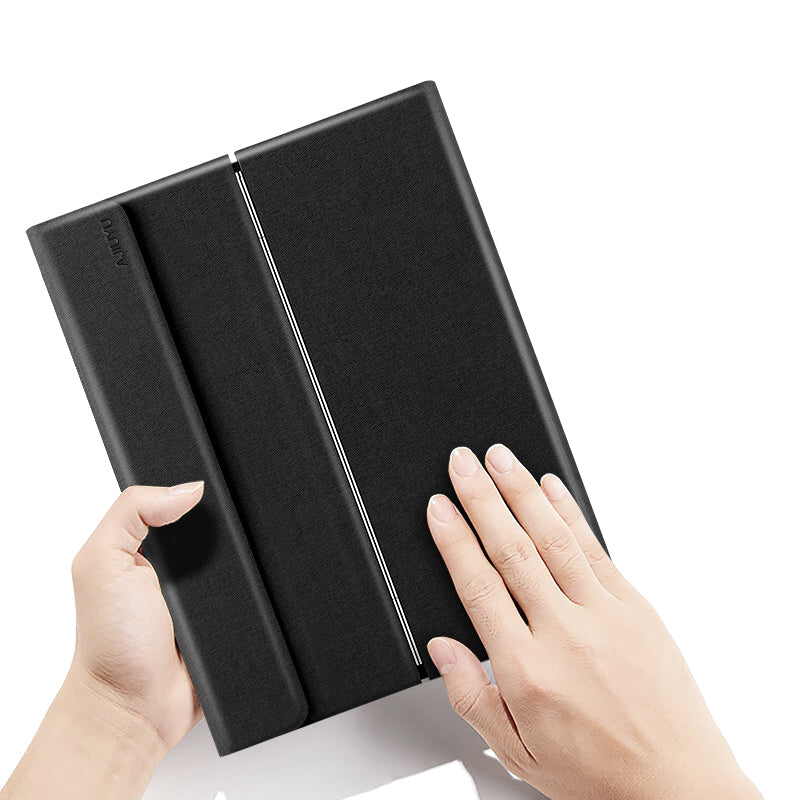 JIUYU Detachable Touchpad Bluetooth Keyboard + Light Slim Hinge Tri-fold Stand Leather Protective Case for Samsung Galaxy Tab A7 10.4 (2020) SM-T500 (Wi-Fi only)
