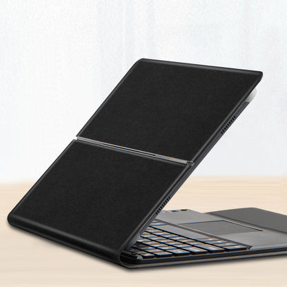 JIUYU Detachable Touchpad Bluetooth Keyboard + Light Slim Hinge Tri-fold Stand Leather Protective Case for Samsung Galaxy Tab A7 10.4 (2020) SM-T500 (Wi-Fi only)