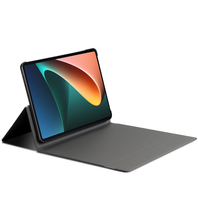 JIUYU 2-in-1 Detachable Touchpad Bluetooth Keyboard + Anti-fall Leather Case with Hinge Tri-fold Stand for Xiaomi Pad 5/5 Pro