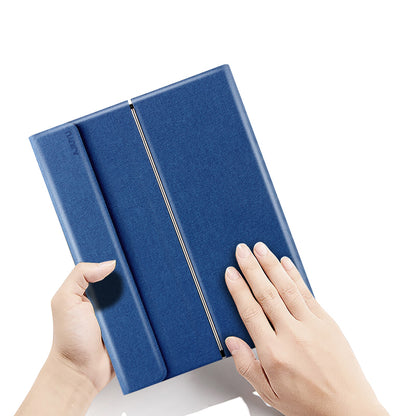 JIUYU 2-in-1 Detachable Touchpad Bluetooth Keyboard + Anti-fall Leather Case with Hinge Tri-fold Stand for Xiaomi Pad 5/5 Pro