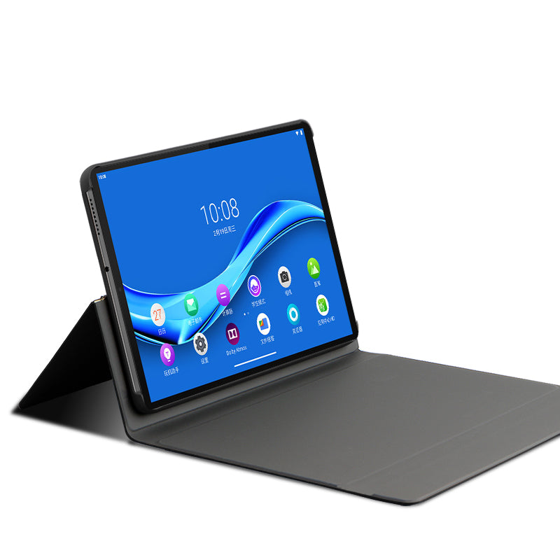 JIUYU Detachable Bluetooth Touchpad Keyboard + PU Leather Foldable Stand Hinge Case Cover for Lenovo Tab M10 Plus 10.3 inch