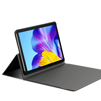 JIUYU Bluetooth Touchpad Keyboard + Stand Function Folio Flip Hinge Leather Case for Honor Pad 6 10.1-inch