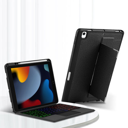 JIUYU 2 in 1 Bluetooth Wireless Magnetic Keyboard Adjustable Stand Tablet Cover Case with Built-in Pencil Holder for iPad 10.2 2019/2020/2021/iPad Pro 10.5 (2017)/iPad Air 10.5 (2019)