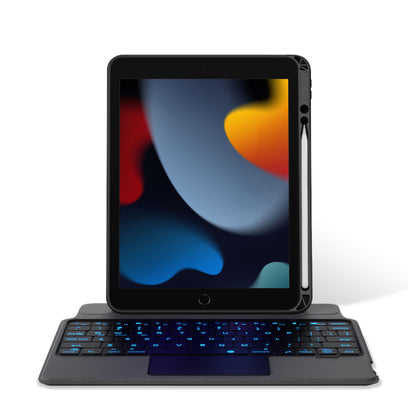JIUYU 2 in 1 Bluetooth Wireless Magnetic Keyboard Adjustable Stand Tablet Cover Case with Built-in Pencil Holder for iPad 10.2 2019/2020/2021/iPad Pro 10.5 (2017)/iPad Air 10.5 (2019)