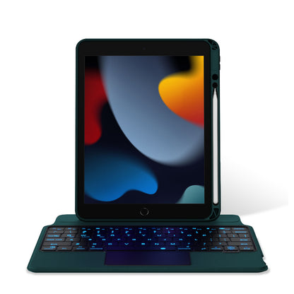 JIUYU 2 in 1 Bluetooth Wireless Magnetic Keyboard Adjustable Stand Tablet Cover Case with Built-in Pencil Holder for iPad 10.2 2019/2020/2021/iPad Pro 10.5 (2017)/iPad Air 10.5 (2019)