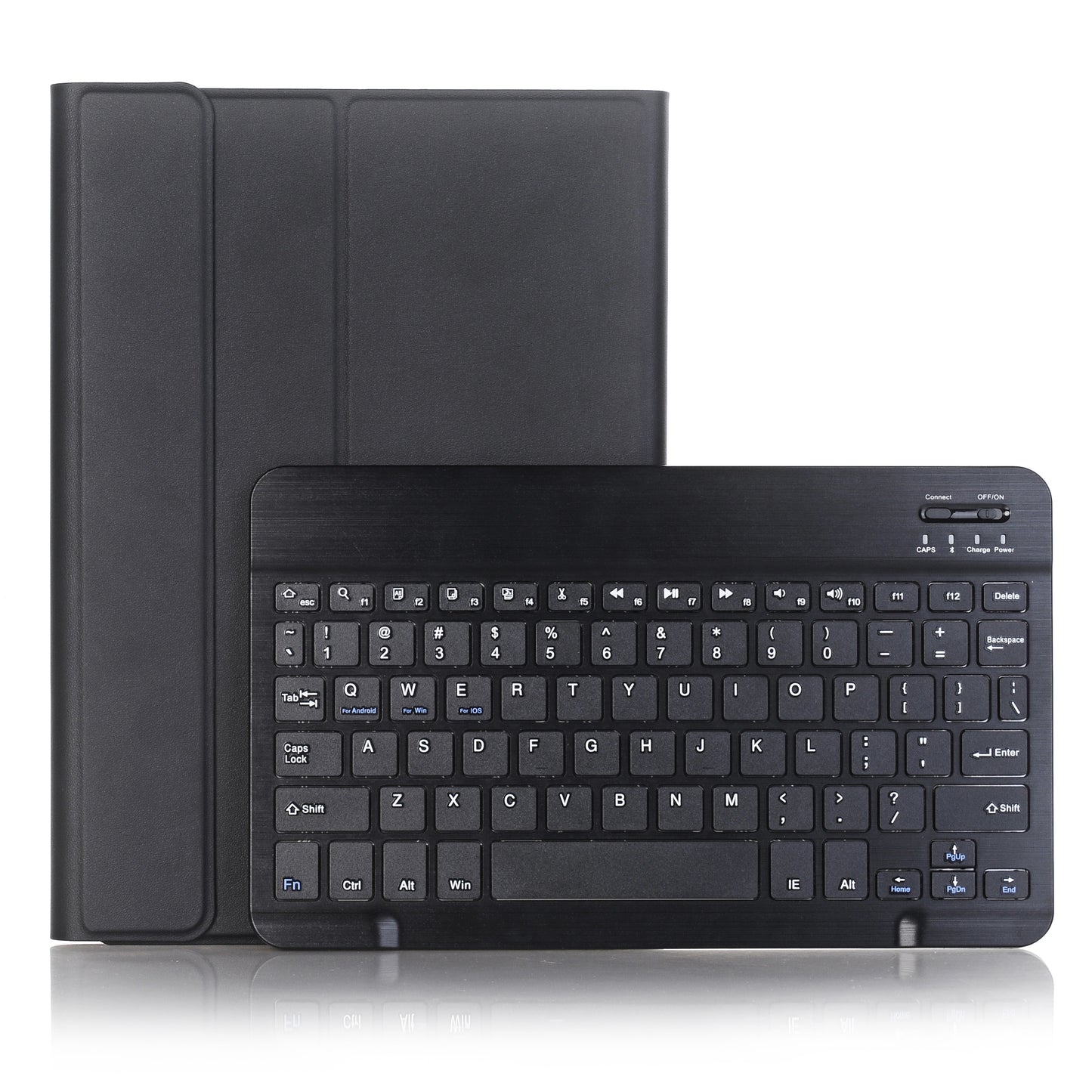 For Samsung Galaxy Tab S8 PU Leather+TPU Tablet Stand Case with Wireless Bluetooth Keyboard