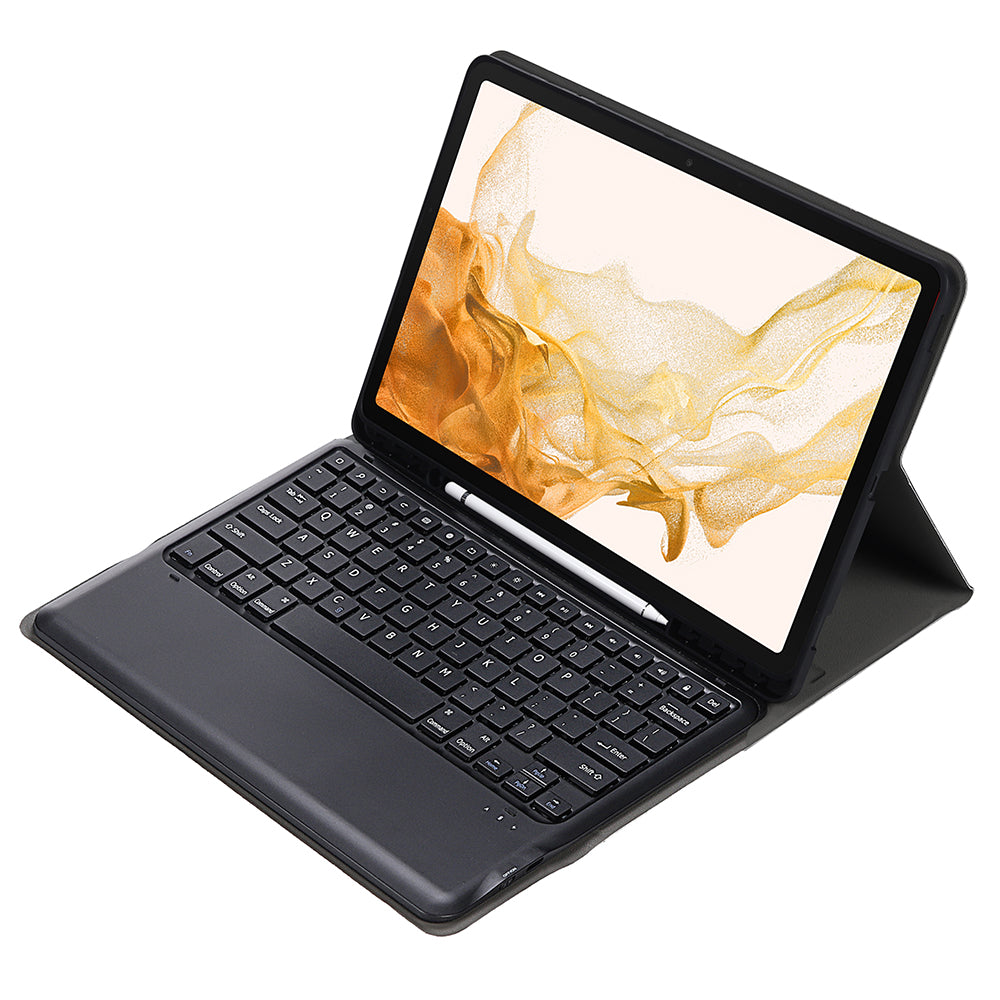 A800B For Samsung Galaxy Tab S8+ X800 Wireless Bluetooth Keyboard with Pen Slot Design Detachable Leather Tablet Case Shell