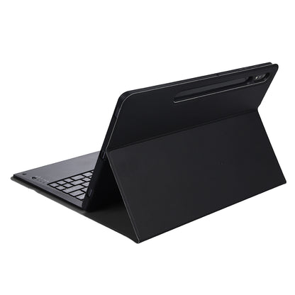 A800B For Samsung Galaxy Tab S8+ X800 Wireless Bluetooth Keyboard with Pen Slot Design Detachable Leather Tablet Case Shell
