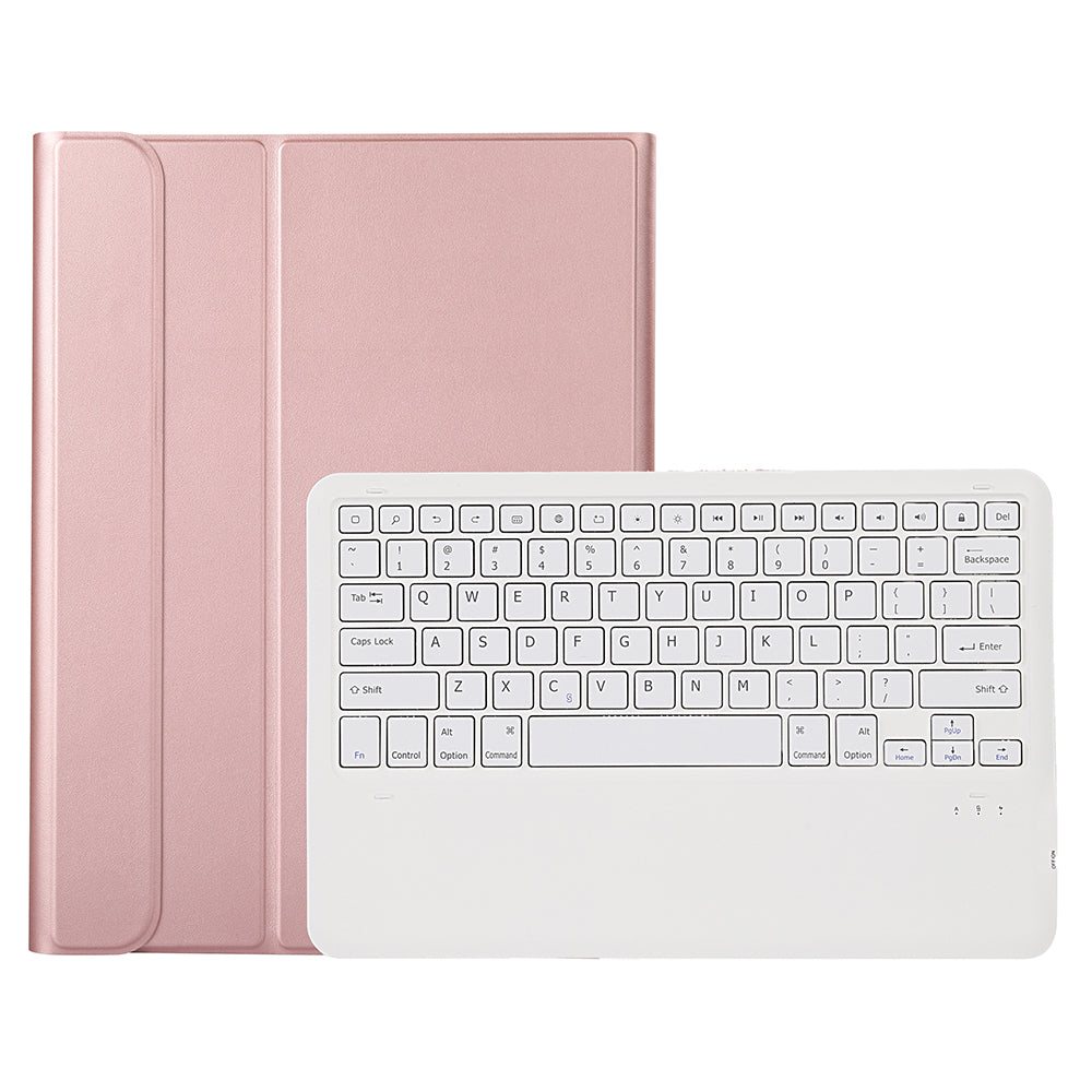 A800B For Samsung Galaxy Tab S8+ X800 Wireless Bluetooth Keyboard with Pen Slot Design Detachable Leather Tablet Case Shell