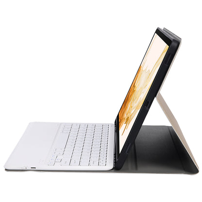 A800B For Samsung Galaxy Tab S8+ X800 Wireless Bluetooth Keyboard with Pen Slot Design Detachable Leather Tablet Case Shell